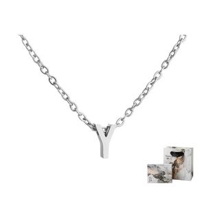 BAIJUAN Титановое стальное колье унисекс серебристого цвета