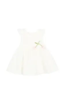 Платье с оборками и цветочным принтом Mayoral, бежевый