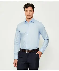 Рубашка h-hank-kent-c1-214 Slim fit Boss, синий