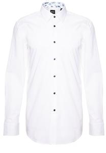 Рубашка на пуговицах классического кроя BOSS, белый