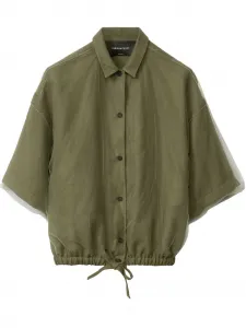 Рубашка с сетчатым слоем Fabiana Filippi, зеленый