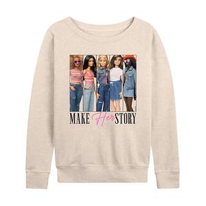 Женская футболка с длинным рукавом из френч терри Barbie