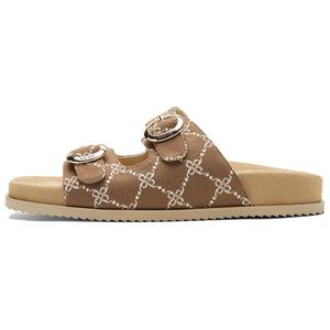 Тапочки-слайды женские, устойчивые к истиранию NINE WEST, Brown