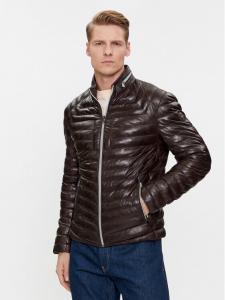Кожаная куртка стандартного кроя Milestone, коричневый
