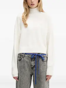 Джемпер с длинными рукавами и логотипом Hugo, белый