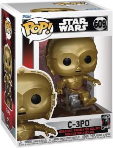 Фигурка Funko Pop! Star Wars: Return Of The Jedi 40th - C-3PO In Ewok Chair