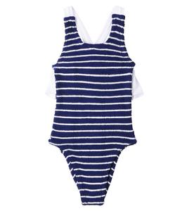 Купальник Lara с оборками Hunza G Kids, Navy/White