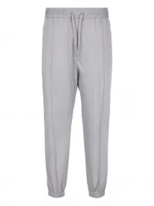 Брюки с манжетами на завязках Armani Exchange, серый