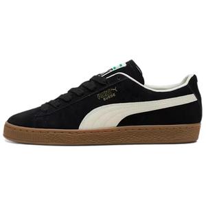 Кроссовки Puma Suede Skateboarding Shoes Unisex Low-top Black/White, черный/белый