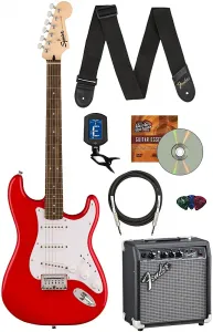 Fender Squier Sonic Stratocaster HT - Torino Red с усилителем Frontman 10G
