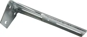 GARDINIA Держатель карниза "угловой кронштейн 3-х направляющий", (1 шт.), серия панельная технология штор Атланта 3-х направляющая Длина: 11 см, цвет silberfarben