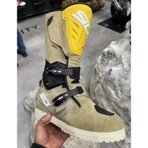 SIDI Итальянские приключенческие мотоциклетные ботинки adventure 2 all-season waterproof anti-fall для мужчин, цвет хаки (рекомендуем выбрать на размер больше), размер 43