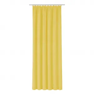 Штора Holmsund 288 г/м² с тесьмой для сборки, 1 шт. Wirth, желтый