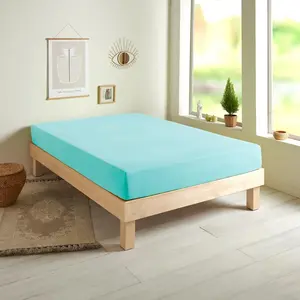 Простыня Dream Sleep Basic Single Jersey на резинке 70x140 см, светло-голубая Traumschlaf