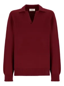 Свитер с V-образным вырезом Laneus, красный