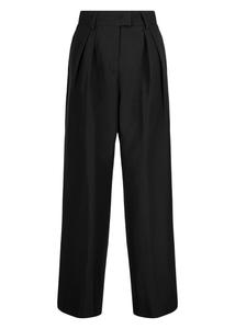 Широкие брюки со складками спереди Nicowa Ronica, черный