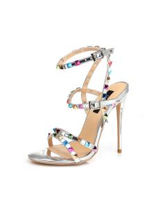 Серебряные сандалии Giaro