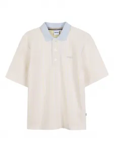 Рубашка поло в полоску BOSS Kidswear, белый