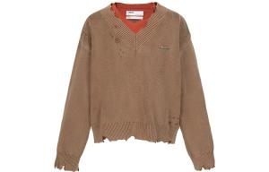 C2H4 Свитер унисекс темно-коричневый