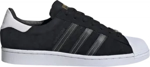 Кроссовки Adidas Superstar 'Black Suede', черный