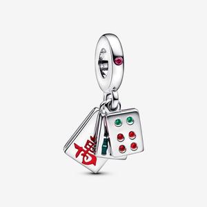 Шарм Pandora Mahjong Triple Dangle, серебро