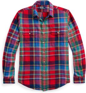 Polo Ralph Lauren мужская рубашка Bedford Plaid, Red Blue Multi