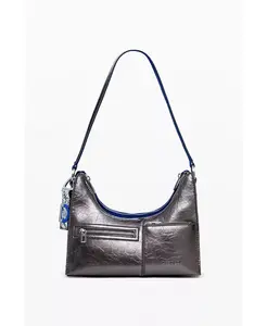 Женская маленькая съемная двухцветная сумка Desigual, синий