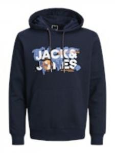 Jack & Jones Мужская толстовка синего цвета