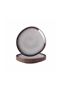 Бежевые низкие столовые тарелки 17,6 x 16,8 см набор 6 шт Lave Like от Villeroy & Boch