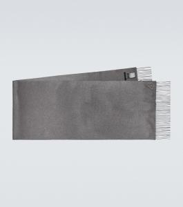 Шелковый и кашемировый шарф Prada, Marmo