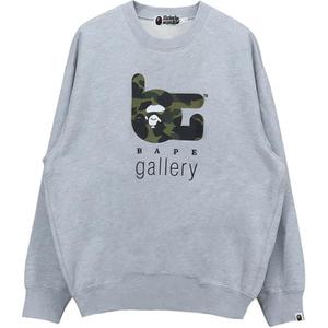 Свитшот мужской A BATHING APE, серо-белый