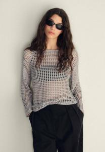 Джемпер Mango, серебряный