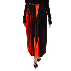 MM6 Женская Двухцветная плиссированная юбка MM6 Maison Margiela, оранжевый