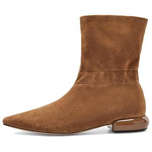 NINE WEST Коричневые женские ботильоны на каблуке 2,5 см, цвет Brown