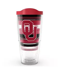 Классический стакан Oklahoma Sooners объёмом 24 унции с полосками Hype Tervis Tumbler, multi