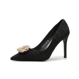 Zubumei Тонкие каблуки на шпильке для женщин черные, цвет Black