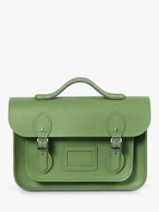 Кожаная сумка Cambridge 13 дюймов The Cambridge Satchel Company, хизер грин
