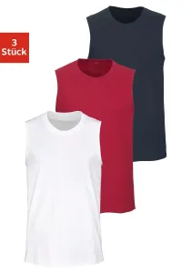 Мускулистая рубашка H.I.S с круглым вырезом, белый