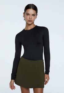 Рубашка с длинным рукавом Stradivarius, черный