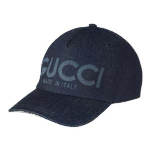 GUCCI Лазерный джинсовый бейсболка, Dark Blue