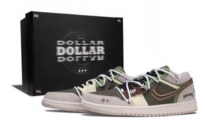 Air 1 устойчивые к истиранию низкие баскетбольные кроссовки Vintage Unisex Jordan, коричневый