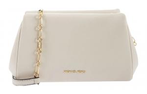 Сумка кроссбоди Belle из кожи женская кремовая MICHAEL KORS