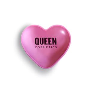 Тени для век Sublime Hearts Refillablle Compact Queen Cosmetics, Metallic Pink (Metallic Pink eyeshadow compact)