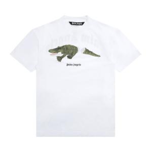 Футболка Palm Angels Croco Short-Sleeve Tee 'White/Green', белый