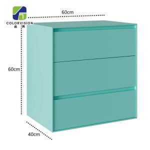 Yu Senyi Комод 60х40х120 см для гостиной из массива дерева, 6 ящиков