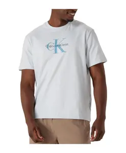 Мужская футболка синего цвета с монологом героя Calvin Klein, синий