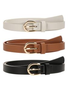 Ремень studioselect Nilay, коричневый/светло-серый/черный