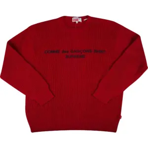 Свитер Supreme x Comme des Garçons Shirt Sweater 'Red', красный