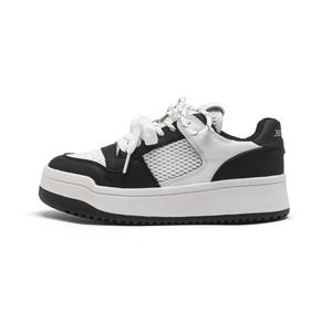 JEANSWEST Женские низкие скейтбордские кеды бело-черные, цвет White Black