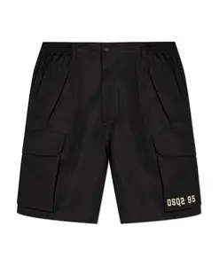 Шорты с принтом Dsquared2, черный